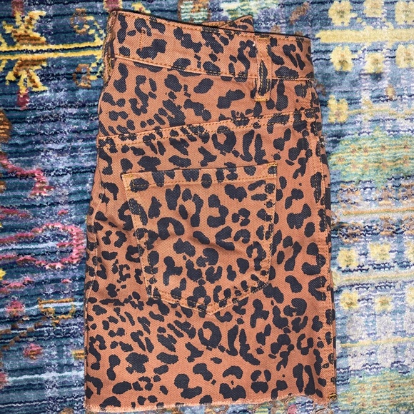 Cheetah Print Skirt Free People - Picture 2 of 2
